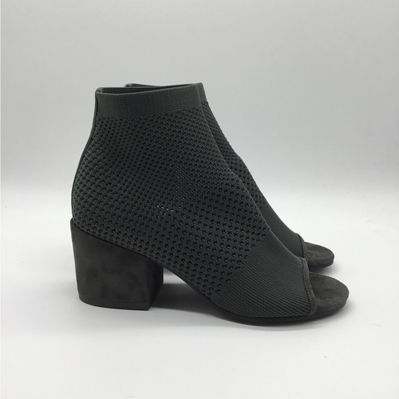 Eileen Fisher Croft Mesh Knit Open Toe Ankle Bootie - Picture 5 of 6